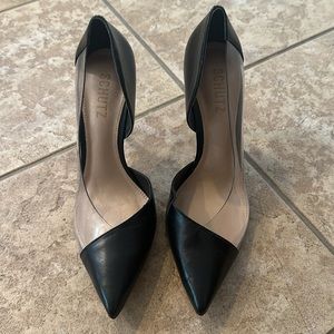 NEW Schutz Transparent and Black Patent Heels